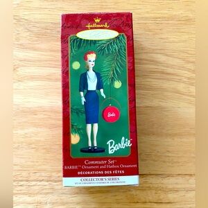 Hallmark Barbie Commuter Set Ornament - Red and Blue